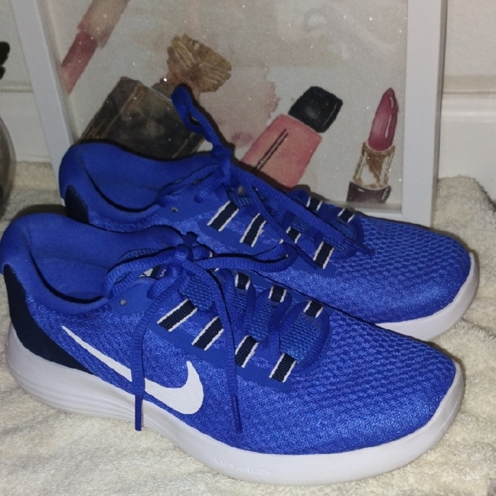Nike Lunar Converge Women's Royal Blue Running Shoes, Size 7